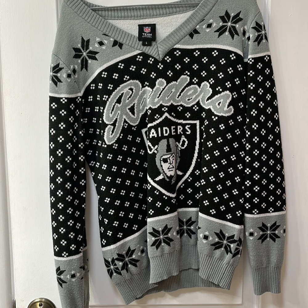 Raiders ugly sweater